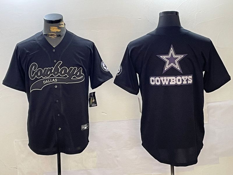 Men Dallas Cowboys Blank Black Joint Name 2024 Nike Limited NFL Jersey style 13->dallas cowboys->NFL Jersey